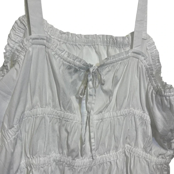 NWT Madewell Poplin Sophia Peplum Tank - Plus Size Ruffle Blouse Top - Picture 5 of 8